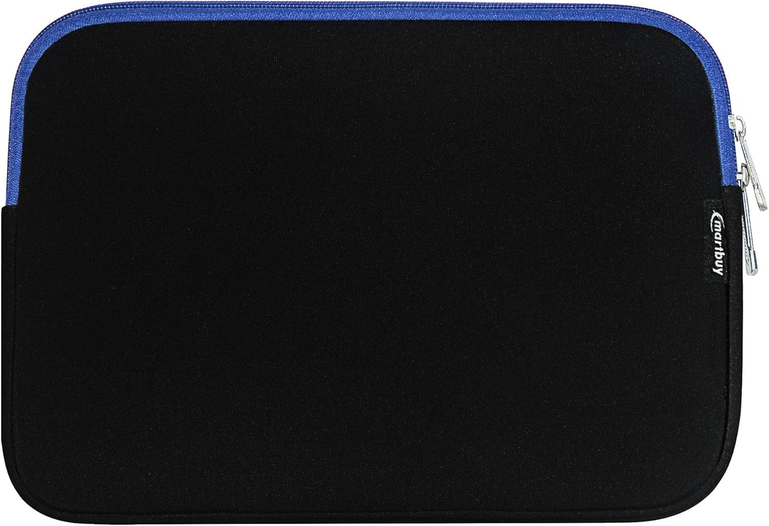 Emartbuy Jet Black/Blue Water Resistant Neoprene Soft Slim Zip Case Cover Sleeve Pouch 11.6-12.7 Inch Compatible With Selected Devices Listed Below