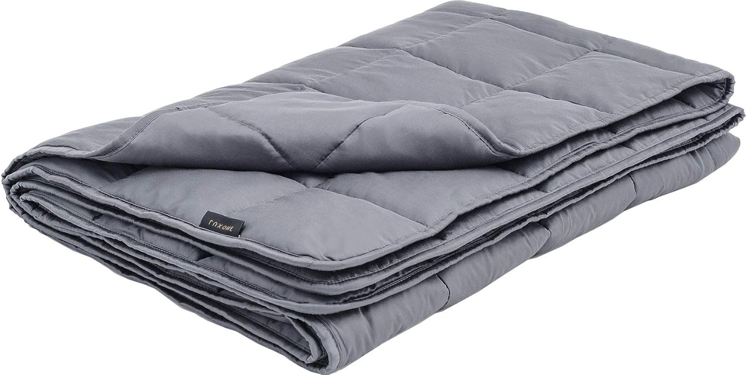 Amazon.com: LUXOME Cooling Weighted Blanket for Adults with Integrated