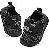 FEETCITY Baby Walking Shoes Wide Baby Shoes Boys Girls Infant Sneakers Crib Shoes Breathable Toddler Barefoot Shoes Slip On Shoes