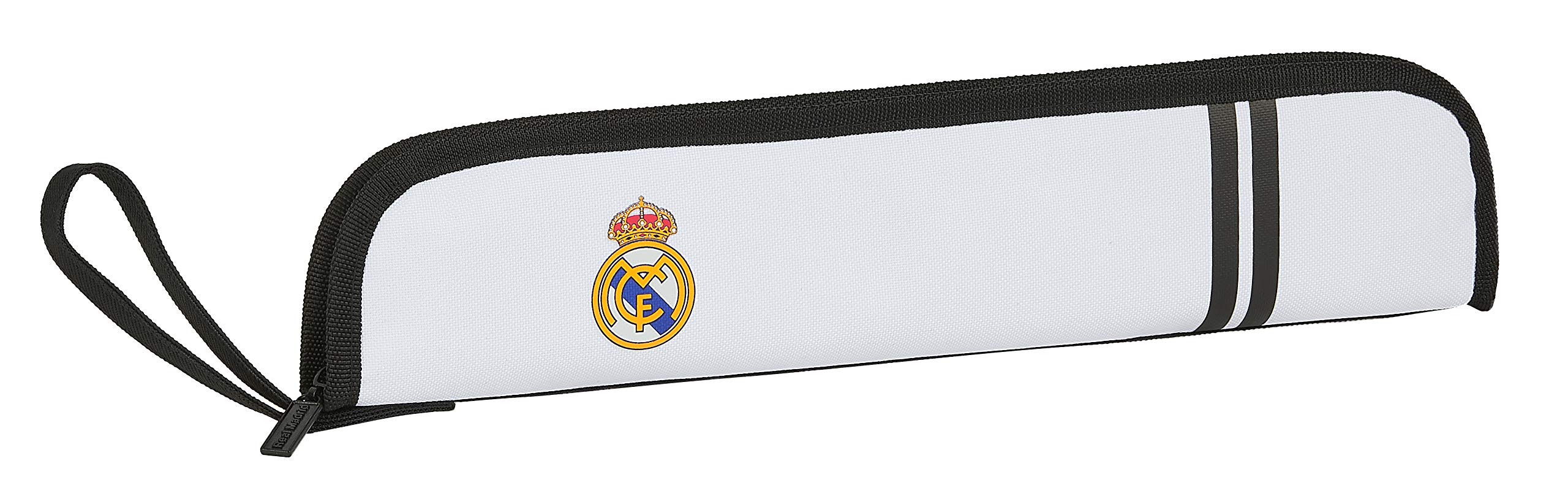 Shoulder Bag with Exterior Pocket Real Madrid 1st Equipment 20/21, White/Black (White) - M284