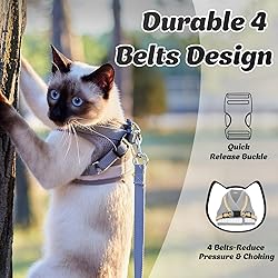 Supet Cat Harness and Leash Set for Walking Cat and