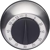 Taylor Pro Wind Up Kitchen Timer Stainless Steel 60 Minute Grey view 2