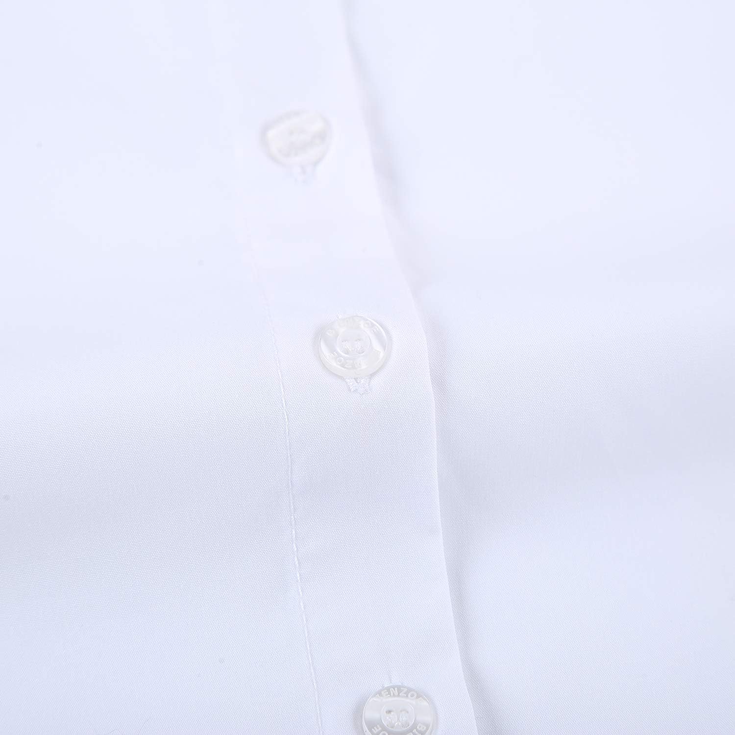Bienzoe Girl's School Uniform Short Sleeve White Blouse: Clothing