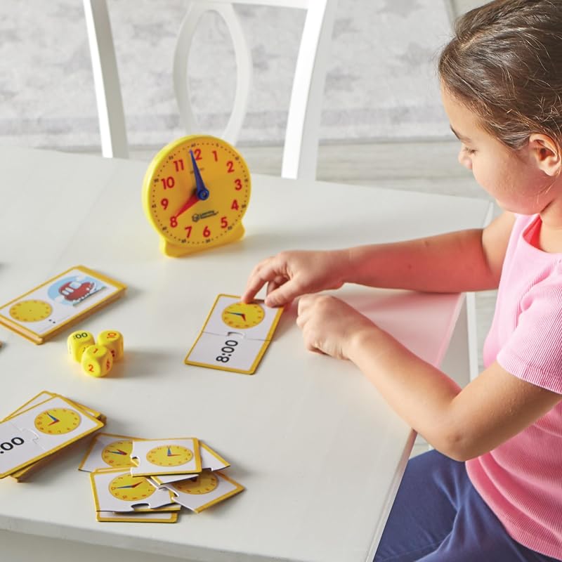 Horloge Éducative Enfant – Kit Lecture de l’Heure Analogique et Numérique – Jeu Montessori 5 Ans+ – Ressources Maternelle & Primaire