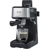 Mr. Coffee 4-Shot Steam Espresso Cappuccino and Latte Maker with Stainless Steel Frothing Pitcher