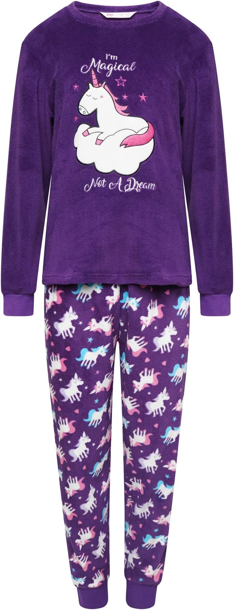 Selena Girl Girls Full Fleece Winter Pyjama Set