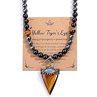 TIGER EYE, BLACK ONYX, HEMATITE AND HAMSA HAND WITH EVIL EYE BRACELET
