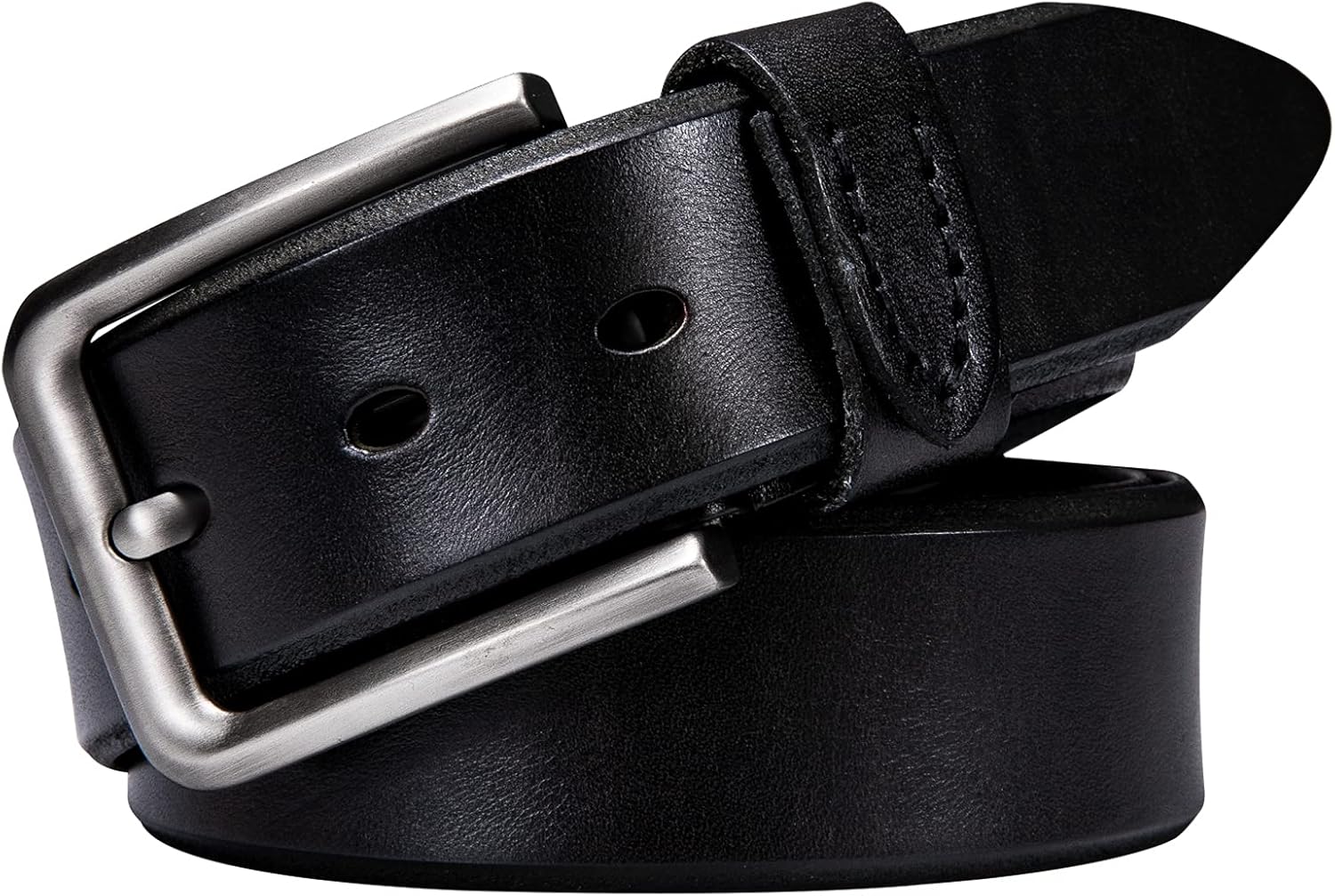 Leather men's pin buckle belt retro men's jeans belt cowhide alloy pin