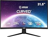 MSI G32C4X 31.5" 1500R Curved Gaming Monitor 1920x1080 250Hz 1ms VA LED HDMI DP view 1