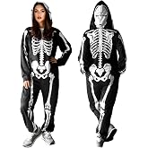 SHIRIA Halloween Skeleton Bodysuits, Cross-Dressing Clothes for Halloween Parties, Halloween Gifts for Women