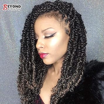 3 Pack Spring Twist Crochet Braids Bomb Twist Crochet Hair Ombre