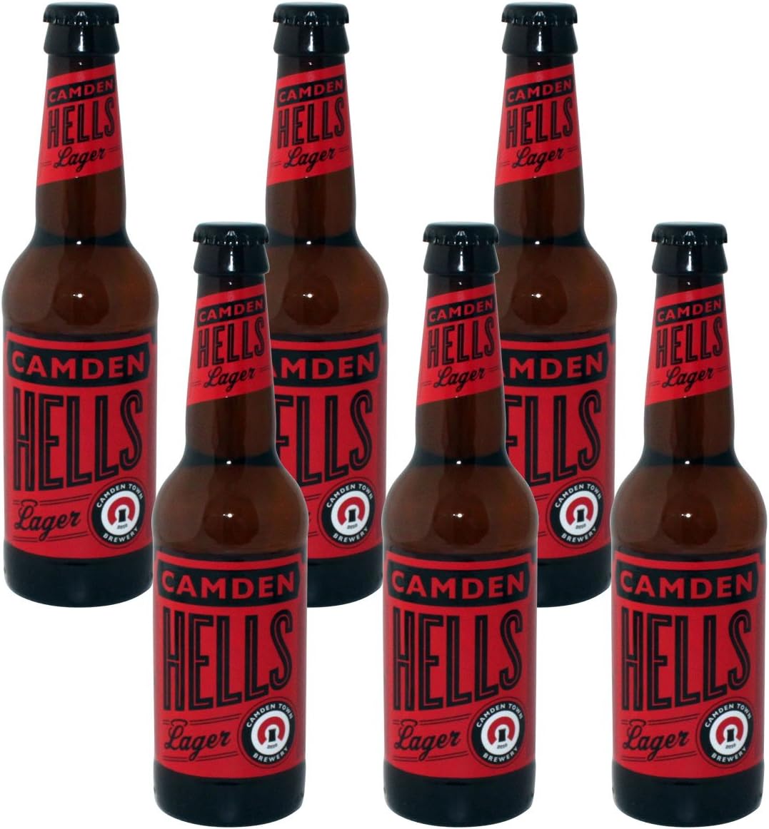 Camden Town Brewery Hells Lager Beer 330 ml (Case of 6): Amazon.co.uk ...
