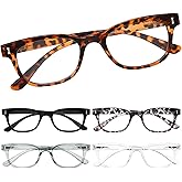 BLS BLUES 5 Packs Reading Glasses for Women Blue Light Blocking, Vintage Computer Eyewear