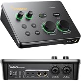 MAONO P2 Hybrid USB Audio Interface Dual XLR for PC Phone iPad Guitar | 56dB Gain, Loopback, Mute, ASIO, Routing Software Features, for Podcast, Streaming, Mobile Music Recording, Content Creation