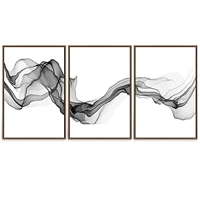 SIGNWIN 3 Piece Framed Canvas Wall Art Mountain...