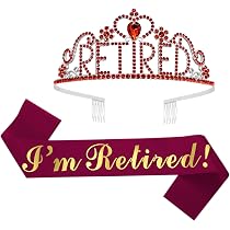 Ticuenicoa 7×5ft Happy Retirement Backdrop For Women Pink Floral And Gold Glitter Photo Background Lady's Retirement Party Decorations Green Leaves...