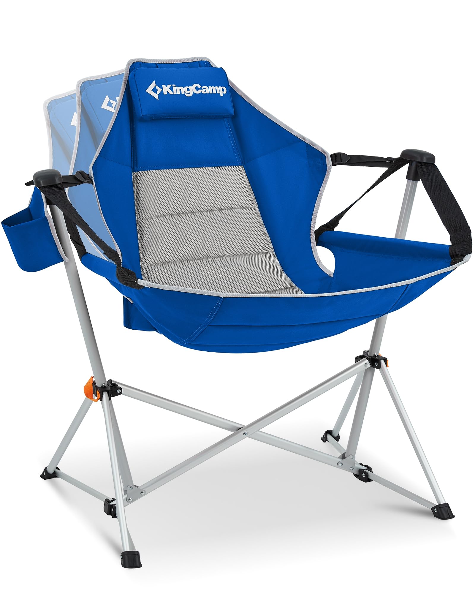Photo 1 of *NON-FUNCTIONAL*
KingCamp Hammock Camping Chair, Swinging Portable Folding Camp Chairs for Adults Max 400lbs Heavy Duty Foldable Oversized Rocker with Aluminum Alloy Frame Cup Holder for Outdoor Beach Patio Sport