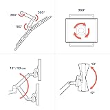 Ergotron LX Dual Direct Monitor Arm VESA Desk Mount for 2 Monitors up to 25 in view 7