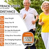 Pingko Outdoor Multi-Function Portable Pedometer Orange view 3