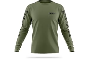 13FA Sheriff Performance Long Sleeve | USA Patriotic Shirt | Durable Breathable Moisture Wicking Law Enforcement Uniform