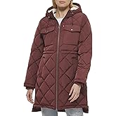 Levi's Women's Soft Sherpa Lined Diamond Quilted Long Parka Jacket (Standard & Plus Sizes)