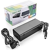 Power Supply for Xbox 360 E, Power Supply Brick with Power Cord, AC Adapter Power for Microsoft Xbox 360 E Console, 100-240V