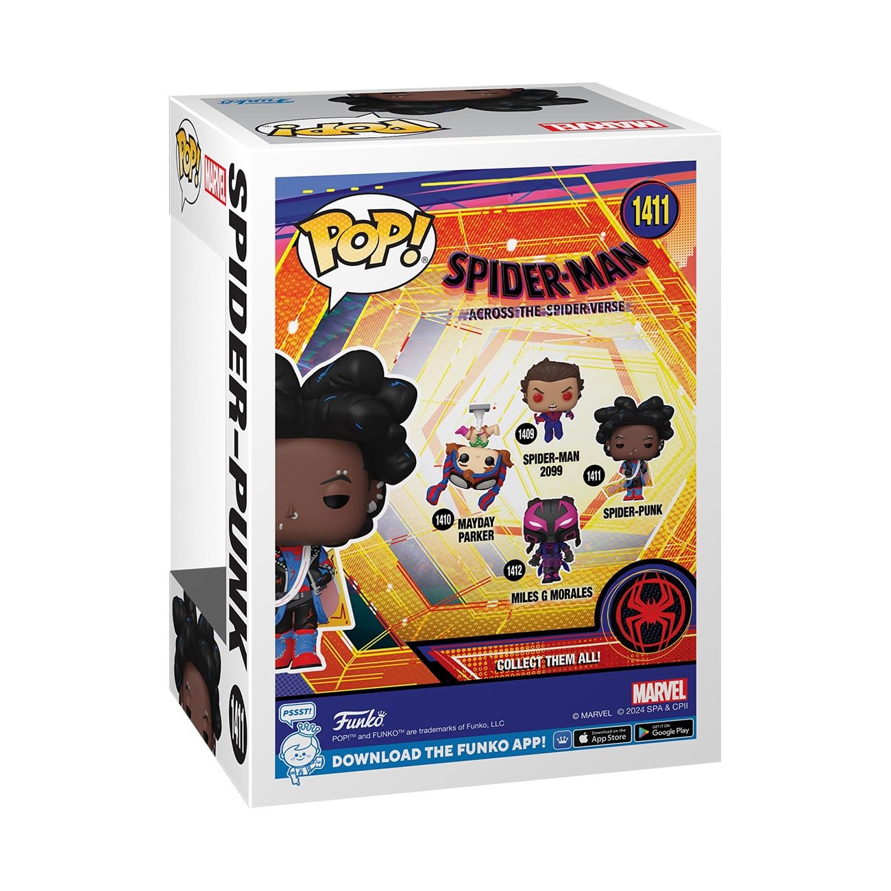 Funko POP! Marvel: Spider-Man Across The Spider-Verse - Spider-Punk - Unmasked - Collectable Vinyl Figure - Gift Idea - Official Merchandise - for Kids & Adults - Movies Fans
