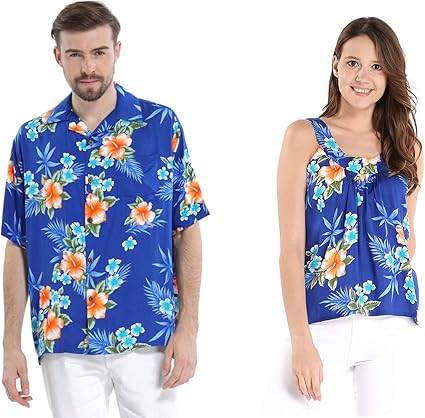 couples matching luau outfits