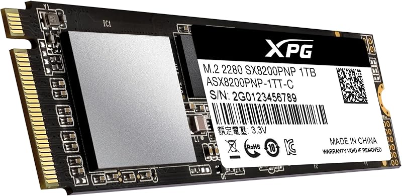 XPG SX8200 Pro 1TB M.2 NVMe PCIe Gen3x4 Gaming SSD Black