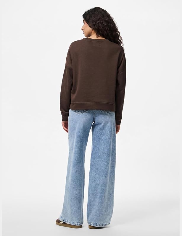 Pcchilli LS Sweat Noos BC, Hot Fudge, M