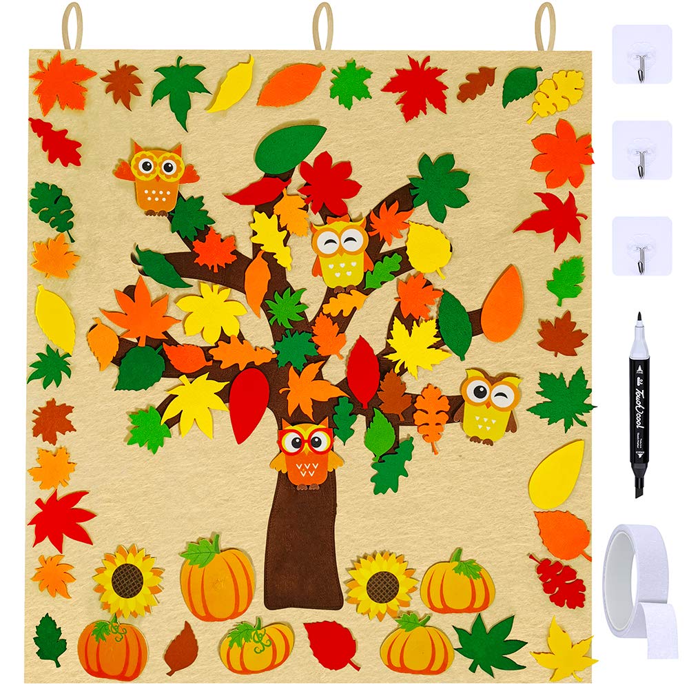 Buy Winlyn Fall Tree Of Thanks Craft Kit Fall Felt Bulletin Board Set