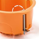 Famatel Flush Box Double Mechanism 67x39mm Orange Electrical Installation view 4