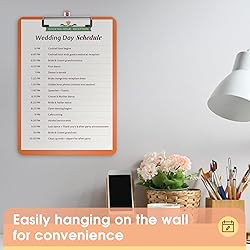Macroclo Plastic Clipboards, A4 Orange Clip Board