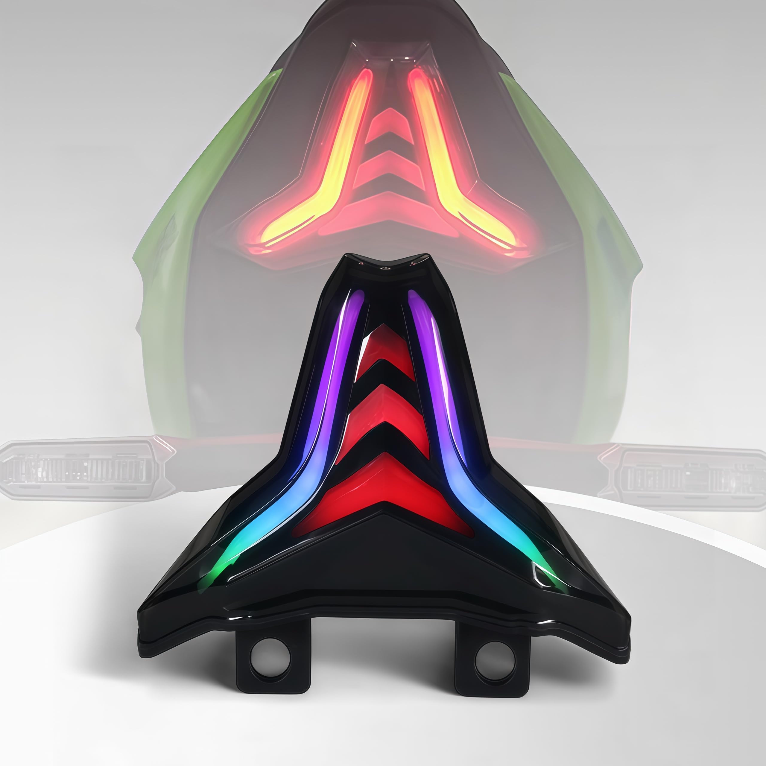 Photo 1 of ONE.K.S Motorcycle LED Tail Lights RGB Control for Ninja400 250 ZX25R ZX4R ZX6R ZX10R Z1000.R Z400 Z250 Rear Brake Light DRL with Turn Signals Sequential Dynamic Indicator