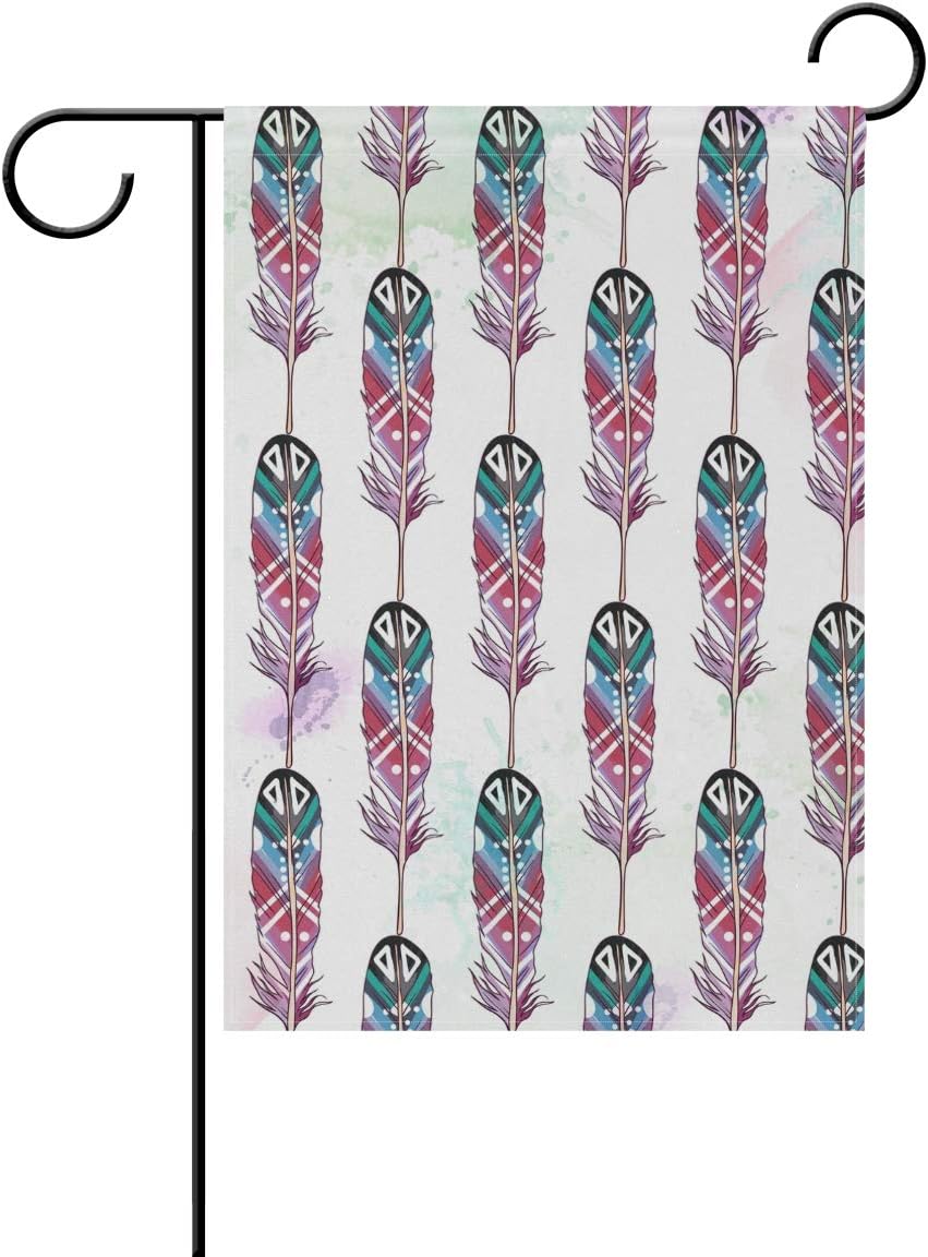 Amazon Com Lilibeely Home Garden Flags Boho Style Feathers
