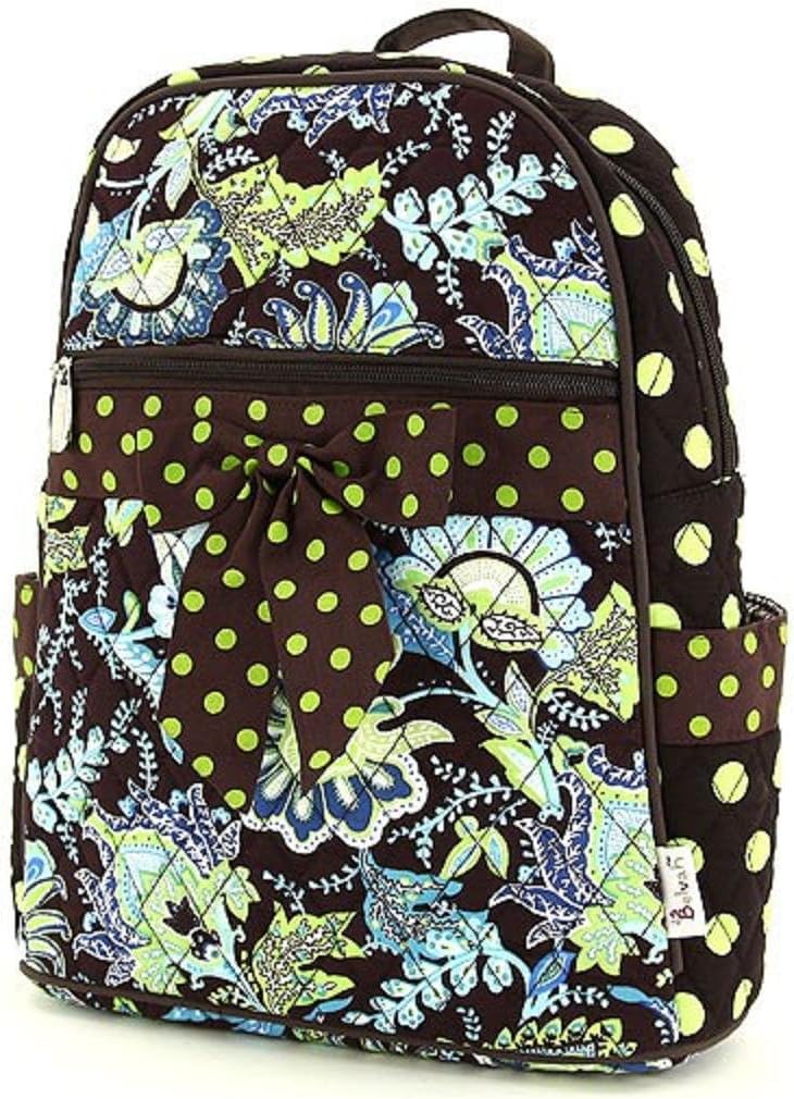 Belvah Large Quilted Floral Backpack - Choice of Colors