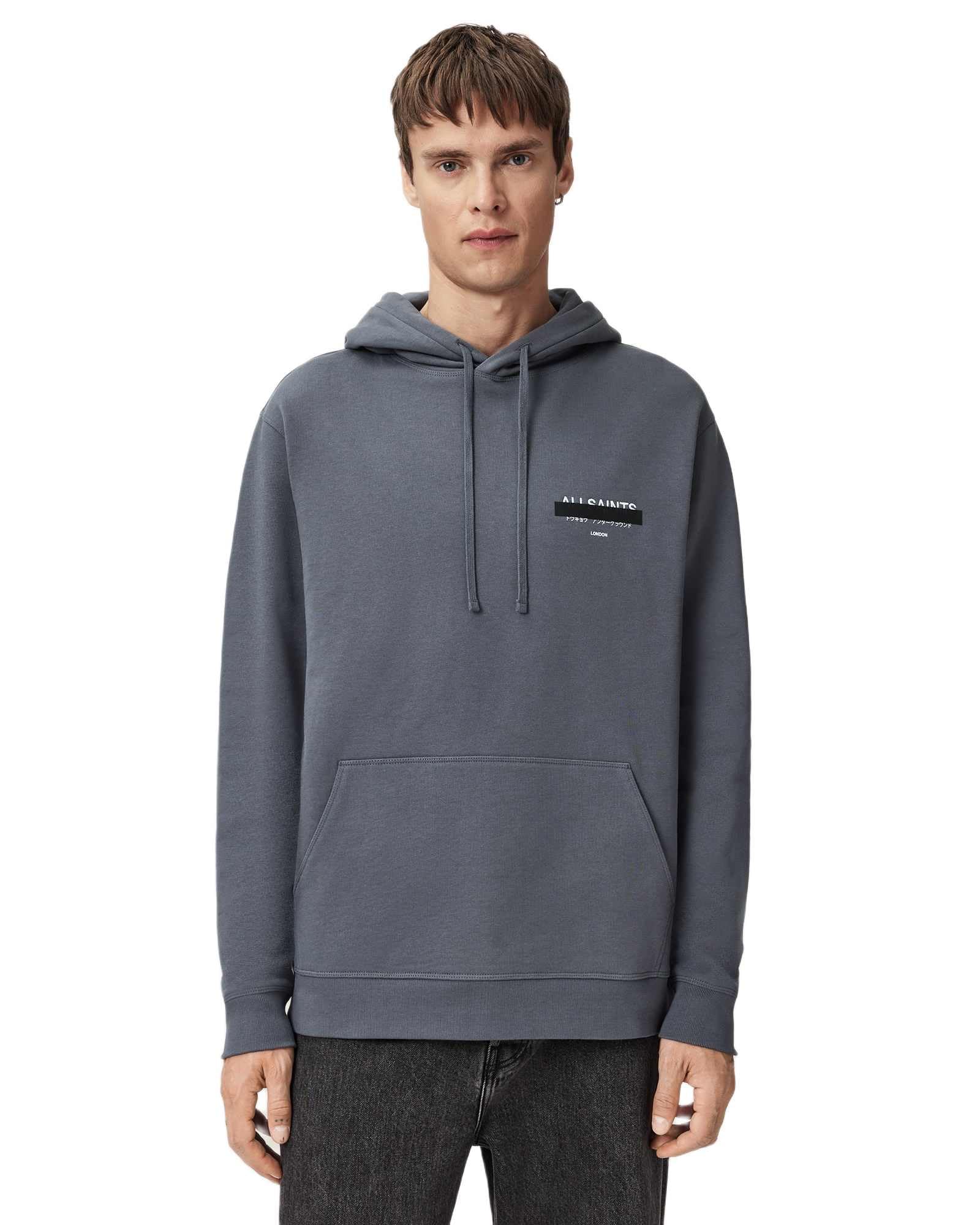 AllSaints Men’s Sweats Redact Oth Hoody Parma Blue M