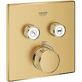Grohe Grohtherm Smartcontrol Dual Function Thermostatic Valve Trim, Brushed Cool Sunrise