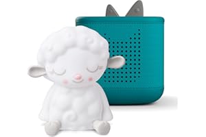 TONIES Toniebox 2 Audio Player Bundle for Kids 1+ with Sleepy Sheep Night Light - Tropical Teal