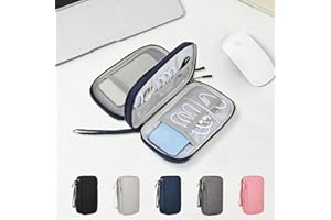 Digital accessory organizer bag, portable double-layer waterproof, suitable for a variety of digital accessories travel unive