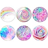 Nsotts (6 Pack) Collapsible Cell Phone Grip for Smartphones,Expanding Cellphone Holder for Phone - Colorful Pattern