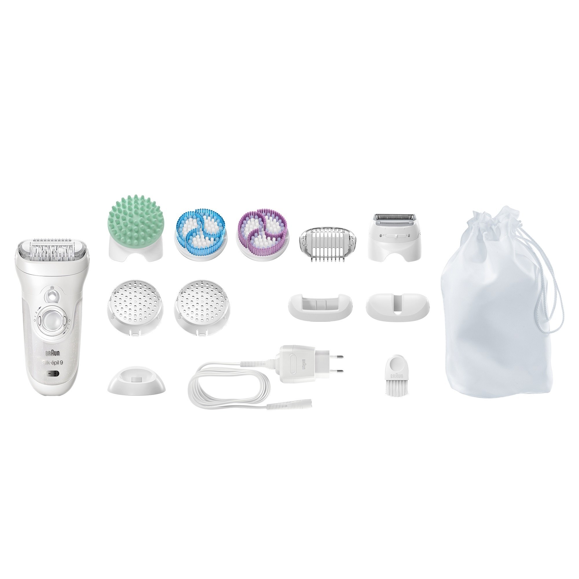 Braun SilkEpil 9 SkinSpa 9961v, 4in1 Epilators for Women, Wet and