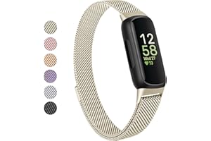 Vanjua for Fitbit Inspire 3 Bands Women Men, Stainless Steel Metal Mesh Loop Adjustable Magnetic Wristband Replacement Straps Compatible with Fitbit Inspire 3 Fitness Tracker4.4 out of 5 stars 3,548$9.89