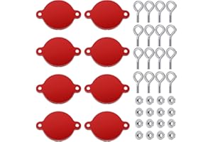 Xuhal Fire Sprinkler Covers Aluminum 2-1/2'' Fire Department Connection Caps with Screws FDC Connection Hose Fitting FDC Caps Head for Hydrant Accessory(8 Pcs)