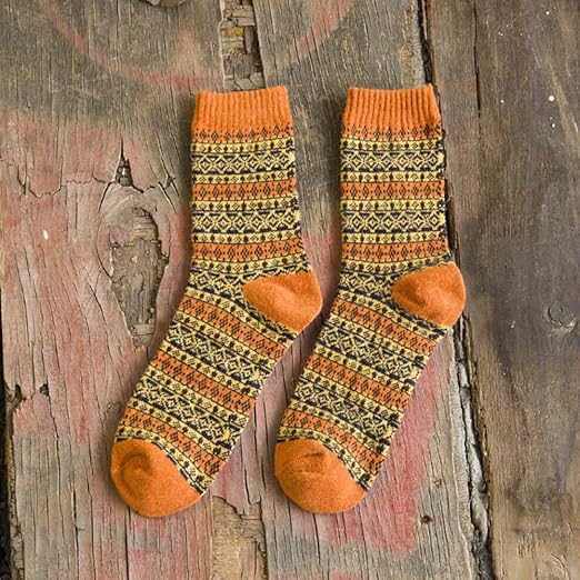 Slm Max メンズアンクルソックス 綿の靴下メンズ冬の厚い靴下レトロなスタイルの暖かい靴下1ペア ホーム キッチン Amazon Co Jp