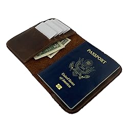 Hide & Drink, Bifold Passport Case, Travel Wallet