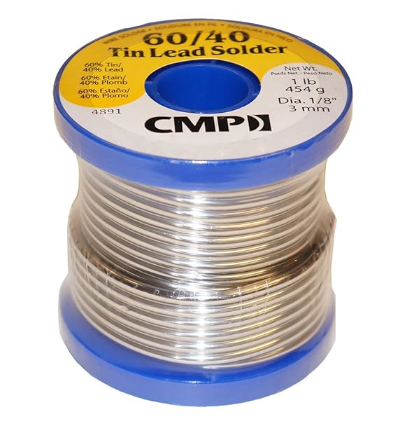 CMP Solder WSP604012501 60/40 Tin/Lead Premium Solder for Stained Glass