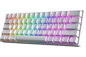 HK GAMING GK61 60% v3 | Hotswap Mechanical Gaming Keyboard | 61 Keys Multi Color RGB LED Backlit for PC/Mac Gamer | US Layout