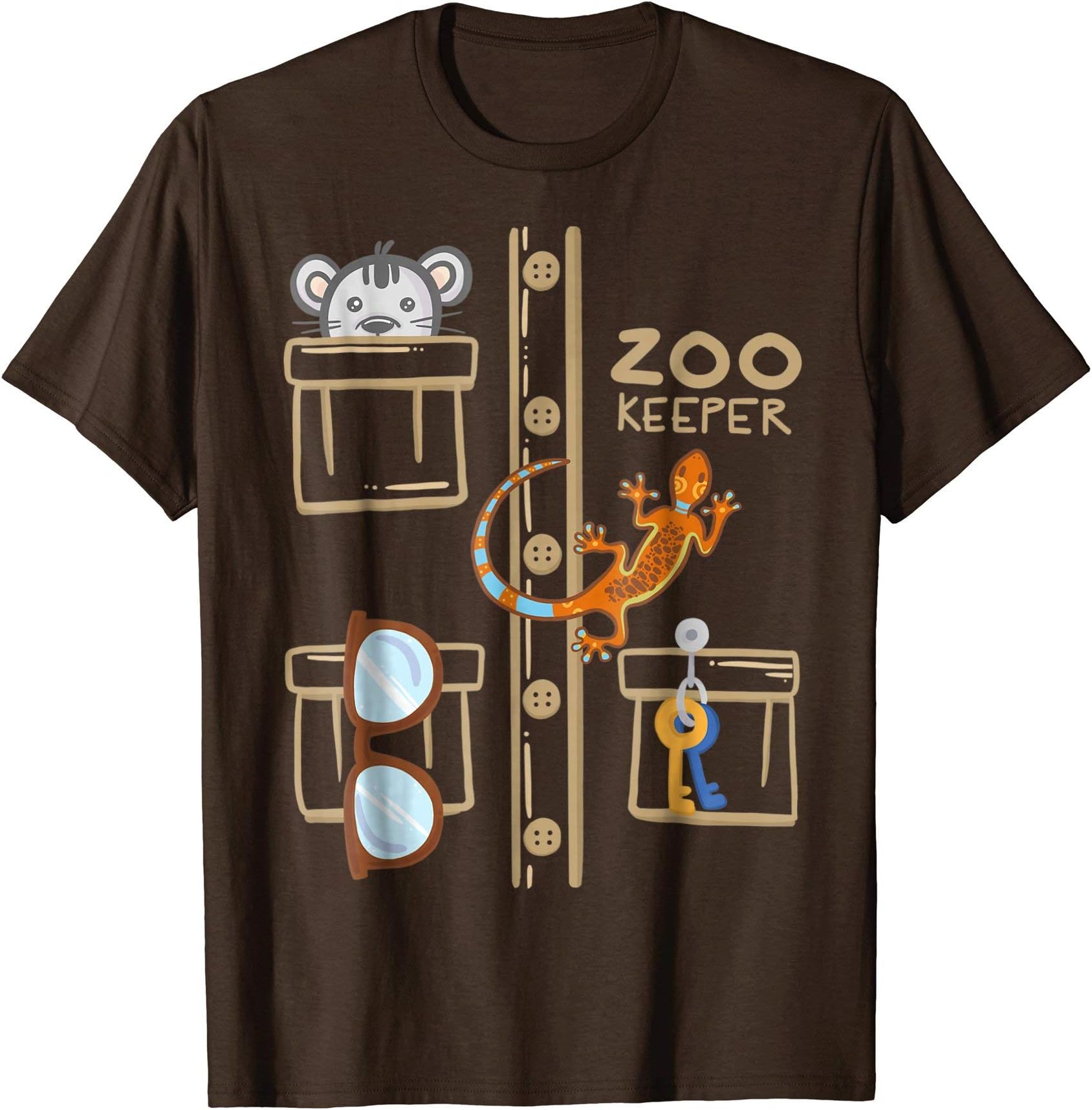 Awesome Halloween Costume T-shirtsZookeeper Costume Shirt - Halloween Jungle Explorer T-ShirtOEKO-TEX STANDARD 100