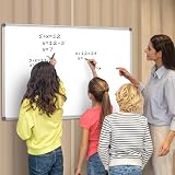 DOLLAR BOSS Large Whiteboard 118x88 cm Magnetic Wall Board with Tray view 8
